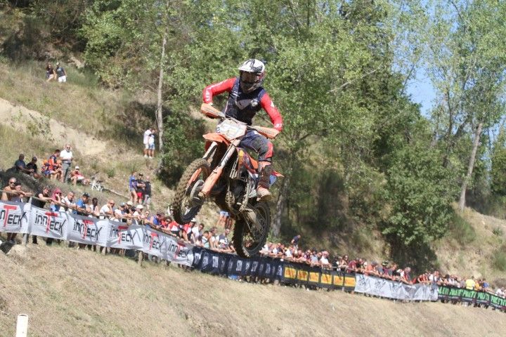 Alessandro Traversini in volo nell'Italiano 125 di San Miniato