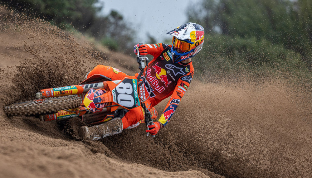 Andrea Adamo (MC La Rocca – Ktm) in azione nel mondiale MX2