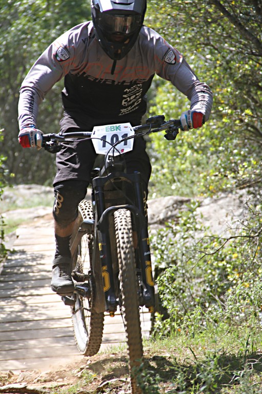 Andrea Garibbo in azione sulla speciale di Monsummano Alto