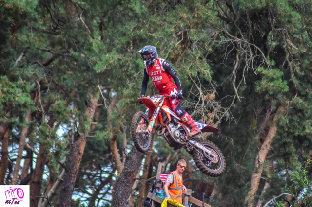 Francesco Bassi in azione nella gara di Balen