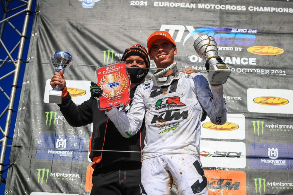 Valerio Lata vince l'Europeo MX 125 in Francia